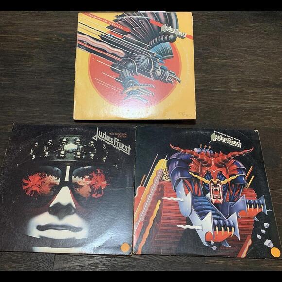 Lot 3 Judas Priest VINYLS Defenders Hell Bent Screaming...